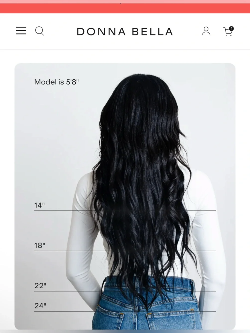 DONNA BELLA HYBRID WEFT #5N/7G WARM BROWN BLEND BALAYAGE 18” STRAIGHT
